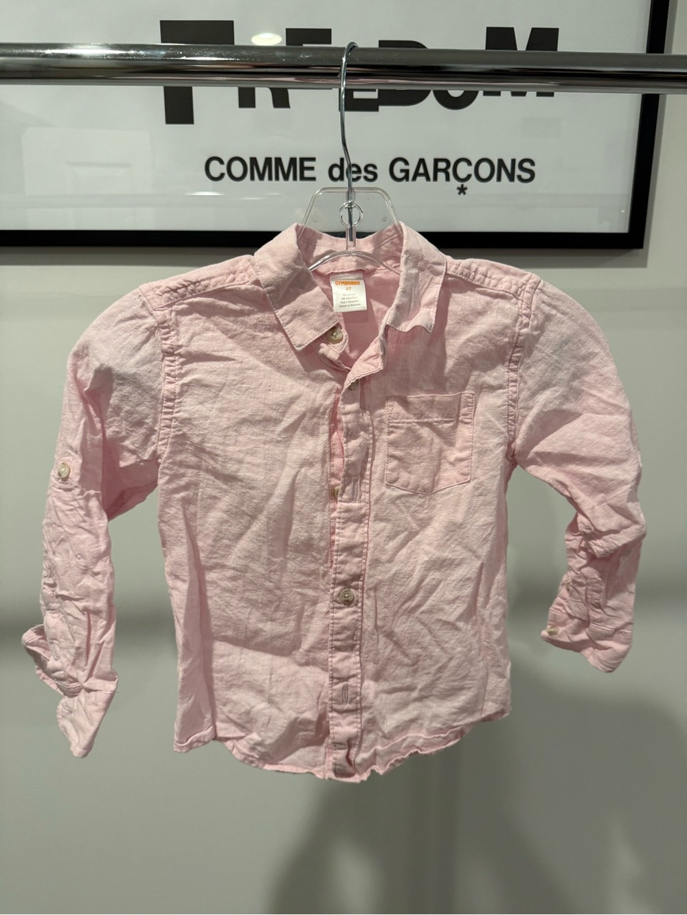Gymboree Light Pink Button-Down Shirt for Kids